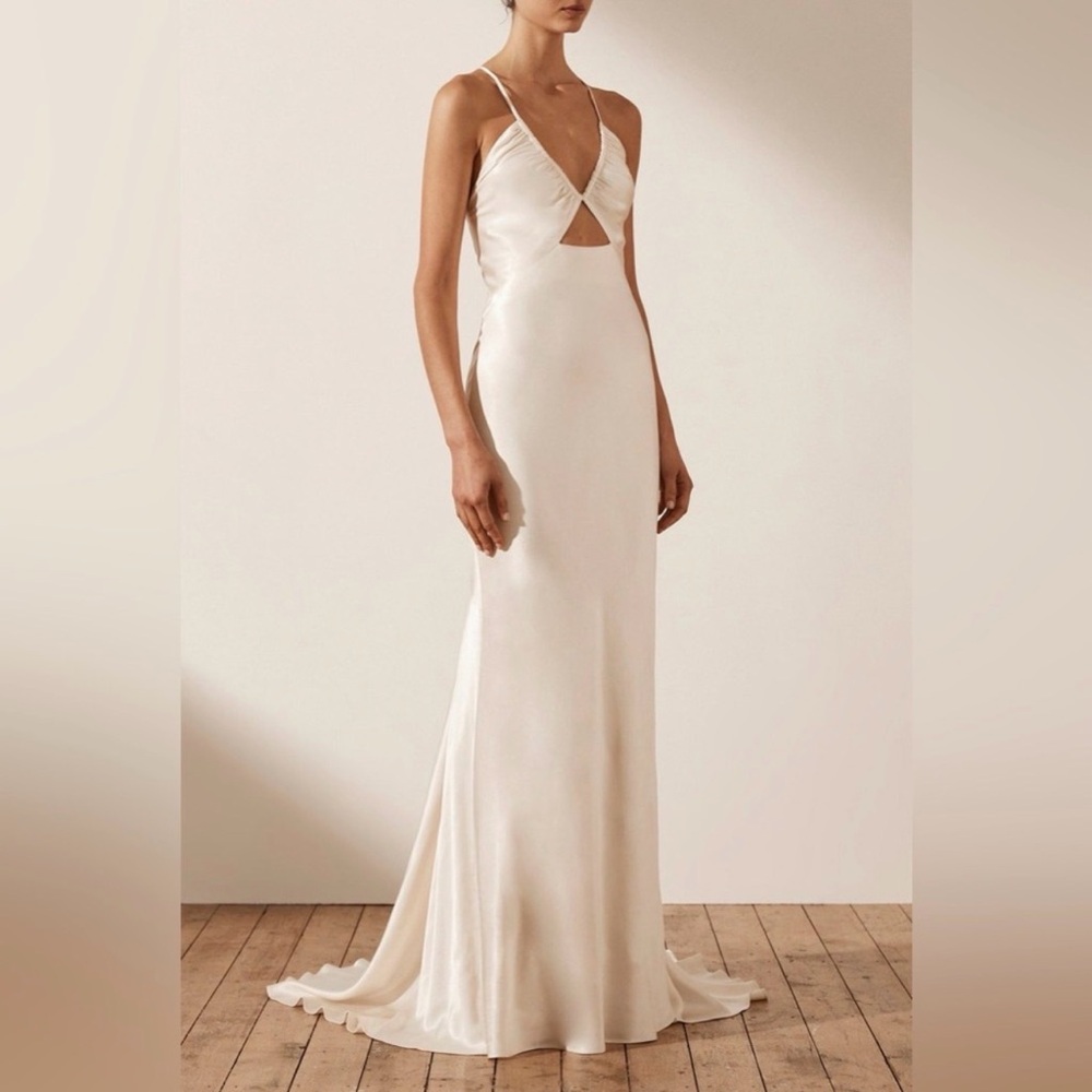 Shona Joy La Lune Ruched Bodice Maxi Dress
